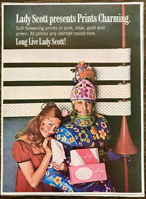 1970 Lady Scott Toilet Paper Tissues Print Ad Prints Charming Floral Prints