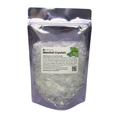 Menthol Crystals 100% Pure Mentha Arvensis USP Food Grade Bulk Wholesale