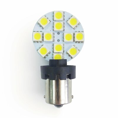 RV LIGHTING PWM 2 in 1 Universal Eco LED Cold White LED Bulb with 12 SMD 5050