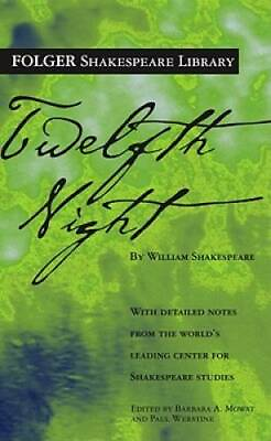 #ad Twelfth Night Folger Shakespeare Library Mass Market Paperback GOOD
