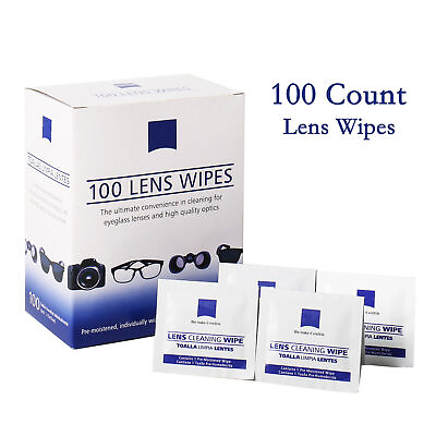 Zeiss Optical Lens Cleaning Wipes Glasses Phone Screen Camera Wipes US Stock