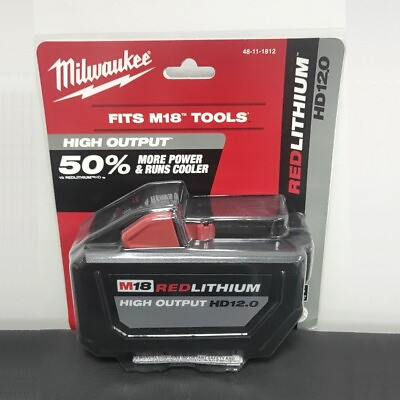 #ad #ad Milwaukee 48 11 1812 M18 RedLithium High Output HD 12.0 Battery Pack