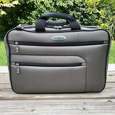 #ad Samsonite Traditional Padded Case Messenger Bag For 17.3 Inch Laptop Gray 934660