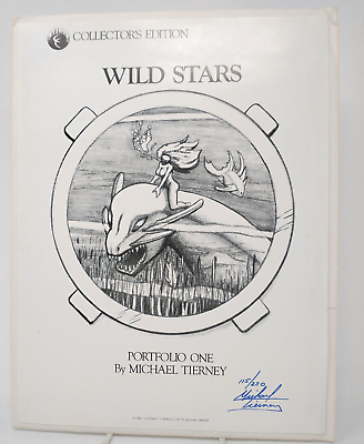 #ad 1985 Collectors Edition Wild Stars Signed Portfolio 1 by Michael Tierney 7 Print