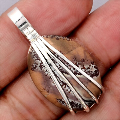 #ad Natural Sonora Dendritic 925 Sterling Silver Pendant Jewelry P 1302