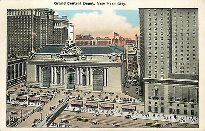 Postcard New York Unposted Grand Central Depot White Border