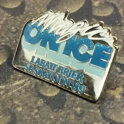 #ad Magic on Ice Labatt Brier Saskatoon 1989 Curling pin badge
