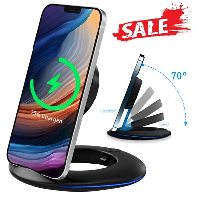 #ad #ad Wireless Fast Charger Charging Pad Dock for Samsung iPhone Android Cell Phone