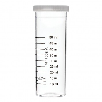 #ad Vial sample 10 50 mL Item # VL 1005 V Plastic vial with lid. 10 50 mL markings