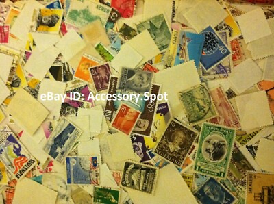 Used off Paper 1000 WW Stamps From huge HOARD BOX collection FREE SHIPPING