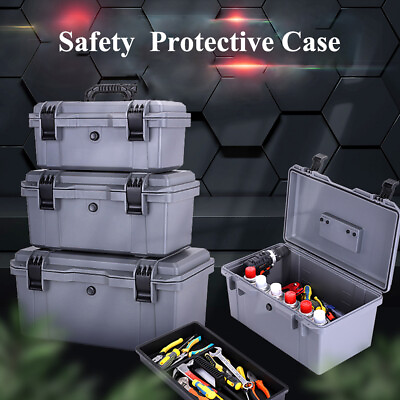 Waterproof Hard Case Hardware Tool Portable Parts Fishing Organize Box with Tray