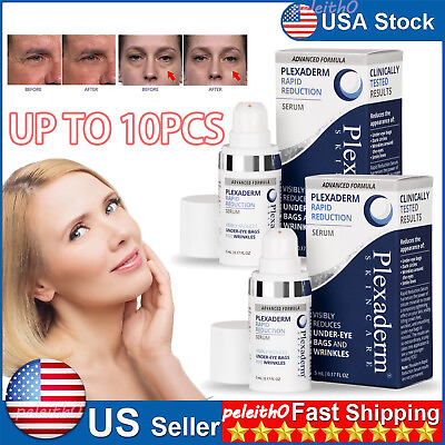 Plexaderm Rapid Reduction Eye Serum Advanced Bags Wrinkles 0.17oz Pump 1 10pcs