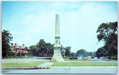 #ad Postcard Monument Square Swampscott Massachusetts
