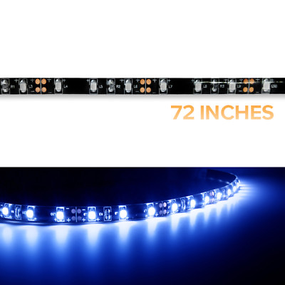 #ad RV LED Strip Lights 12V Trailer Car Interior Decorative Roll Light White Blue