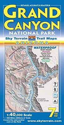 #ad Grand Canyon Trail Map 5th Edition Map By Sky Terrain GOOD