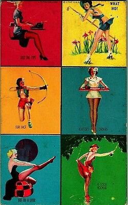 #ad #ad 1940s Mutoscope Glamour Girls Pin Up Card Multi Image Card