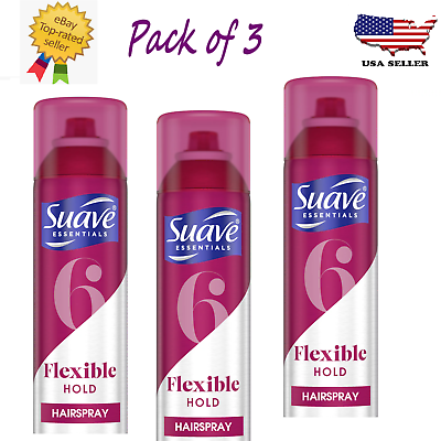 #ad New Suave Professionals Flexible Control Finishing Hair Spray 9.4 oz Pack of 3