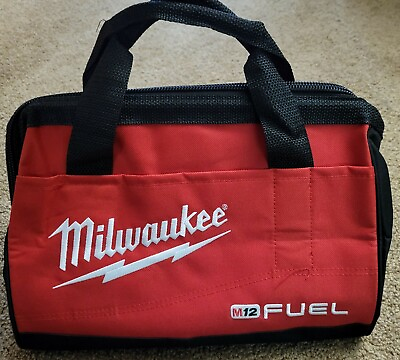 #ad New Milwaukee FUEL M12 13quot; Heavy Duty Contractors Tool Bag M18 13quot; x 9quot; x 10quot;