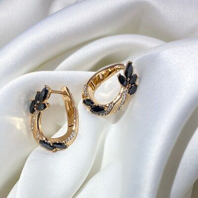 #ad Luxury Natural Zircon Earrings For Women Fine Bride Earrings Vintage Jewelries