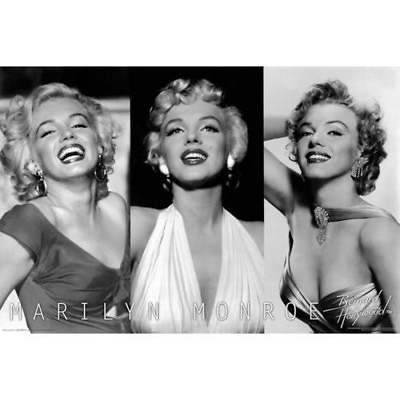 #ad Marilyn Monroe 3 pictures Wall Poster Art 24x36 Free Shipping