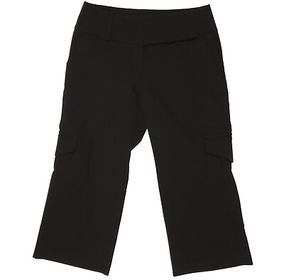#ad INC International Concepts Womens Capri Pants Black Size 4