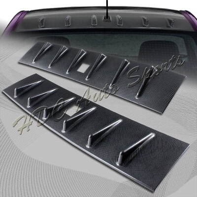 #ad For 2008 2016 Mitsubishi Lancer EVO X Carbon Style Shark Rear Roof Spoiler Wing
