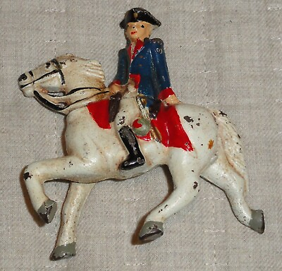 SOLDIER ON HORSE LINCOLN LOG BRITAINS GEORGE WASHINGTON CAST IRON