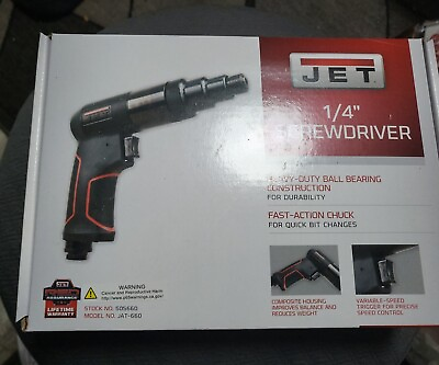 #ad JET 505660 ...1 4quot; 800 RPM Air Screwdriver Jat 660..free Ship.sale