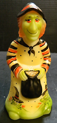 #ad Fenton LE Hand Painted Croak ette The Witch Figurine Kibbe #4 11 2018 Excell
