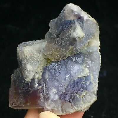 #ad 99g Extreme Transparent Larger Particles Colorless Stepped Surface Fluorite