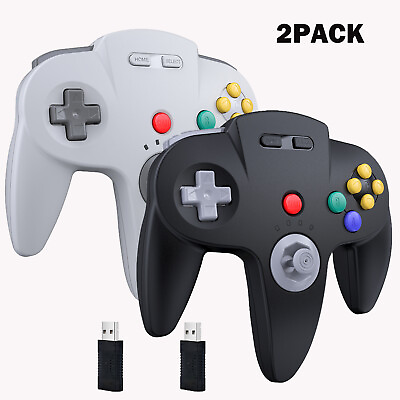 #ad 2 x For Nintendo Switch Online Wireless N64 Controller PC MacOS USB NSO Upgrade