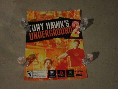 Tony Hawk#x27;s Underground 2 Gamecube PS2 Xbox Promotional Store Display Poster