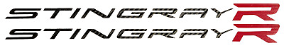#ad 2 Corvette C8.R Racing Stingray Sideskirt Vinyl Decal Car Sticker Carbon Fiber