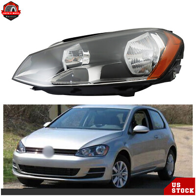 #ad Driver Side LH Headlight Headlamp Assembly For Volkswagen Golf 2015 2016 2017