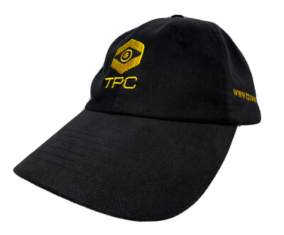 TCP Wire and Cable Hat Cap Strap Back Black Logo Industrial Cable Products Mens