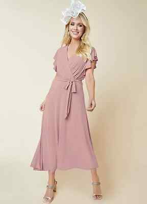 Kaleidoscope Blush Jersey Midi Dress Size 16 BNWT RRP £59
