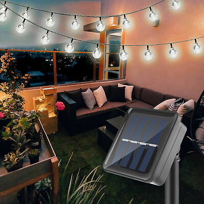 Solar 50 LED String Lights Patio Party Yard Garden Wedding Waterproof Outdoor
