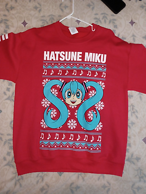 #ad Hatsune Miku Vocaloid Christmas Xmas Holiday M size Sweatshirt