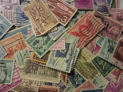 #ad Old timer stamp lots ALL DIFFERENT USED USA 3 CENT COMMEMORATIVE *FREE SHIPPING*