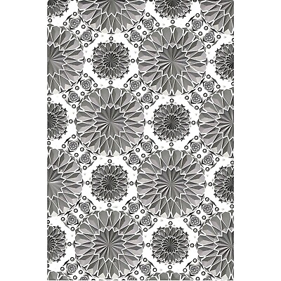 #ad Sizzix 3D Texture Fades Embossing Folder By Tim Holtz Mini Kaleidoscope 2 Pack
