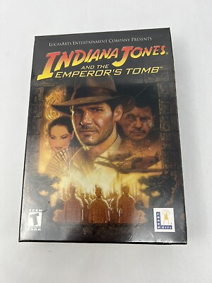 #ad Indiana Jones Emperor#x27;s Tomb PC Game New In Box LucasArts Rare Not For Resale