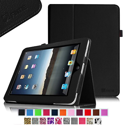 For Apple iPad 1st 2nd 3rd 4th Generation 9.7 Inch Folio Case Cover Stand