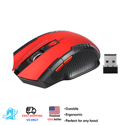 2.4Ghz Wireless Gaming Mouse Mice USB Receiver Optical For Laptop Computer Gamer