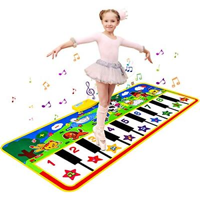 #ad Piano Mat 53#x27;#x27; x 23#x27;#x27; Musical Toys for Toddlers Floor Piano Touch 53quot; X 23.5quot;