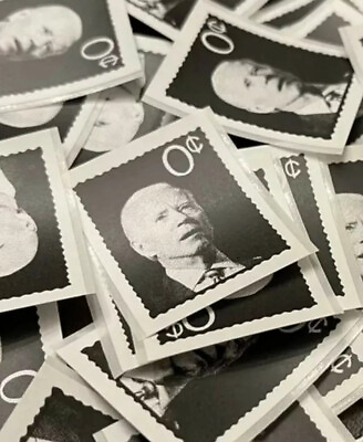 Joe Biden Stamps “Zero Cent” Stickers 50 Stickers FJB LGB Lets Go Brandon