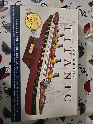 #ad BUILD THE TITANIC Paper Model Kit 24 inches Long 2014 with Book