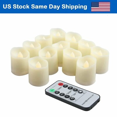 LED Flameless Candles Battery Operated Christmas Candles Remote Votive Tea Light
