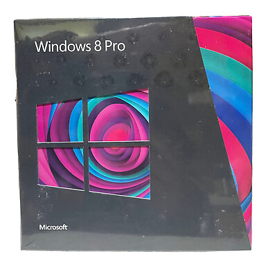 NIB SEALED Microsoft Windows 8 Pro Retail 32 64 Bit Full Version DVD English