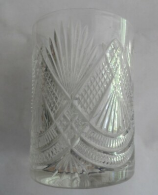 Beautiful EAPG Clear Glass Tumbler GEORGE DUNCAN amp; SONS No 28 Teepee Nemesis