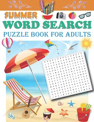 #ad summer word search puzzle book for adults: Summer hol... by House Yellow Publis
